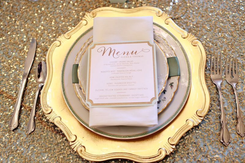 Mint and Gold Wedding Inspiration at the Biltmore Ballrooms - www.theperfectpalette.com - Lemiga Events, Melissa Prosser Photography