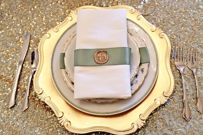 Mint and Gold Wedding Inspiration at the Biltmore Ballrooms - www.theperfectpalette.com - Lemiga Events, Melissa Prosser Photography