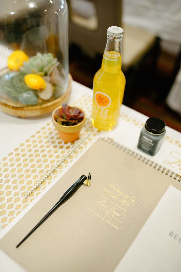 Laura Hooper Calligraphy Workshop - www.theperfectpalette.com - Styled by The Perfect Palette + Lauren Rae Photography