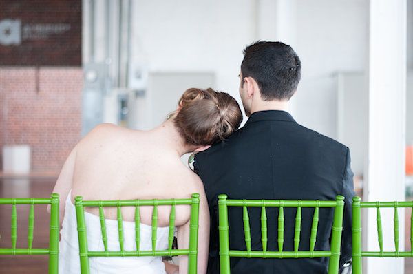 A Geometric & Modern Shoot: Styled at Ambient Plus Studios - www.theperfectpalette.com - Green and white color palette