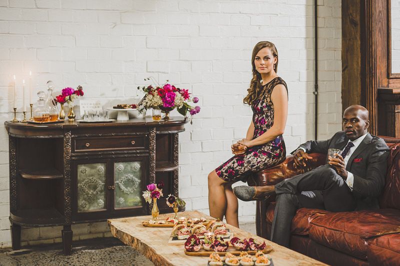 A Swanky Engagement Shoot styled for The Not Wedding - www.theperfectpalette.com - Jason Hales Photography