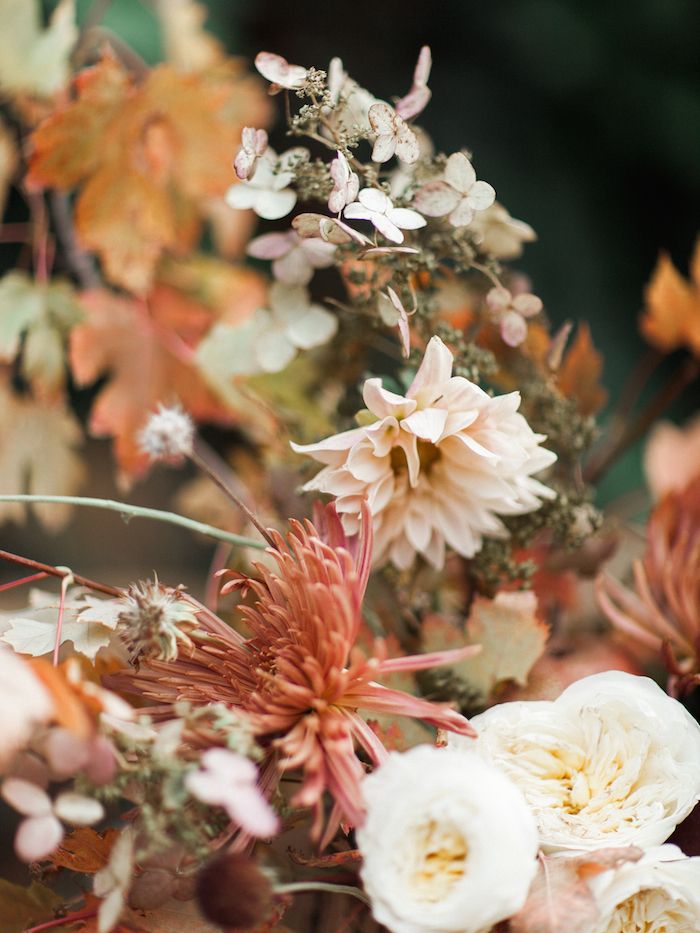 A Thanksgiving Tablescape Styled with Rich Warm Tones - www.theperfectpalette.com - Leslie Dawn Events + Megan Robinson Photography