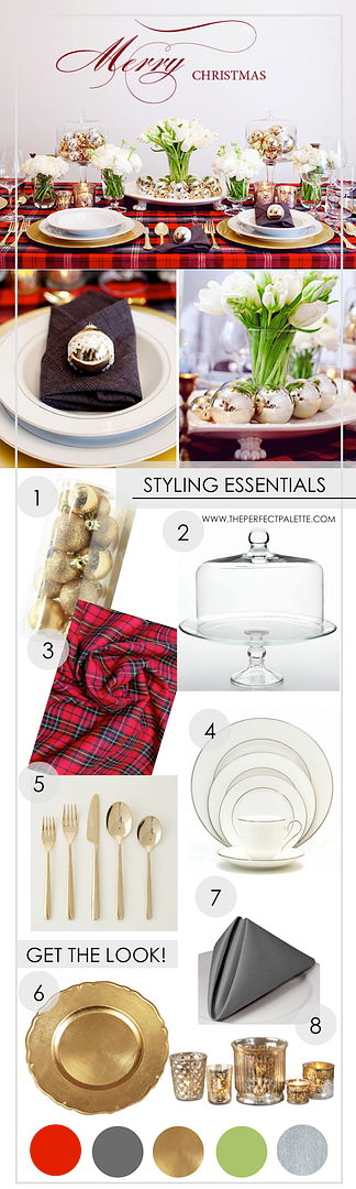 Setting Your Table for the Holidays:  www.theperfectpalette.com  8 Styling Essentials 
