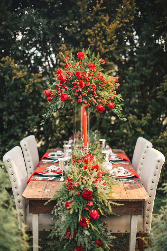 Holiday Inspired Tablescape Ideas - www.theperfectpalette.com - Styled by The Bride Link + Custom Love Gifts, Photography by JoPhoto, Florals by L.B. Floral.