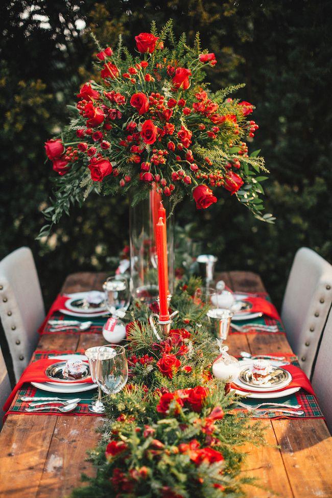 Holiday Inspired Tablescape Ideas - www.theperfectpalette.com - Styled by The Bride Link + Custom Love Gifts, Photography by JoPhoto, Florals by L.B. Floral.