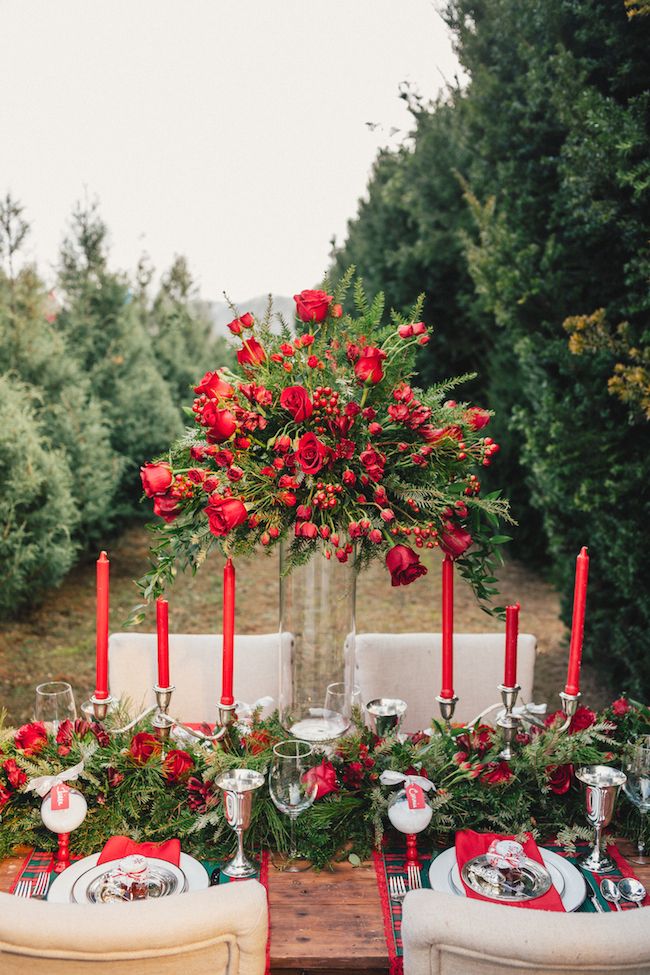 Holiday Inspired Tablescape Ideas - www.theperfectpalette.com - Styled by The Bride Link + Custom Love Gifts, Photography by JoPhoto, Florals by L.B. Floral.