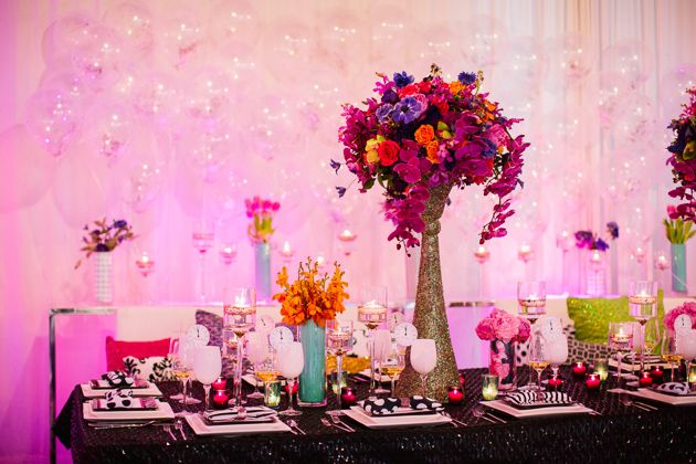 Colorful Kate Spade Inspired NYE Ideas - www.theperfectpalette.com - Caitlin Thomas Photography, {SHE} Shayla Hawkins Events