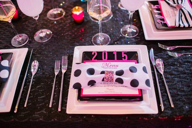 Colorful Kate Spade Inspired NYE Ideas - www.theperfectpalette.com - Caitlin Thomas Photography, {SHE} Shayla Hawkins Events