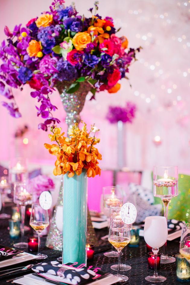 Colorful Kate Spade Inspired NYE Ideas - www.theperfectpalette.com - Caitlin Thomas Photography, {SHE} Shayla Hawkins Events