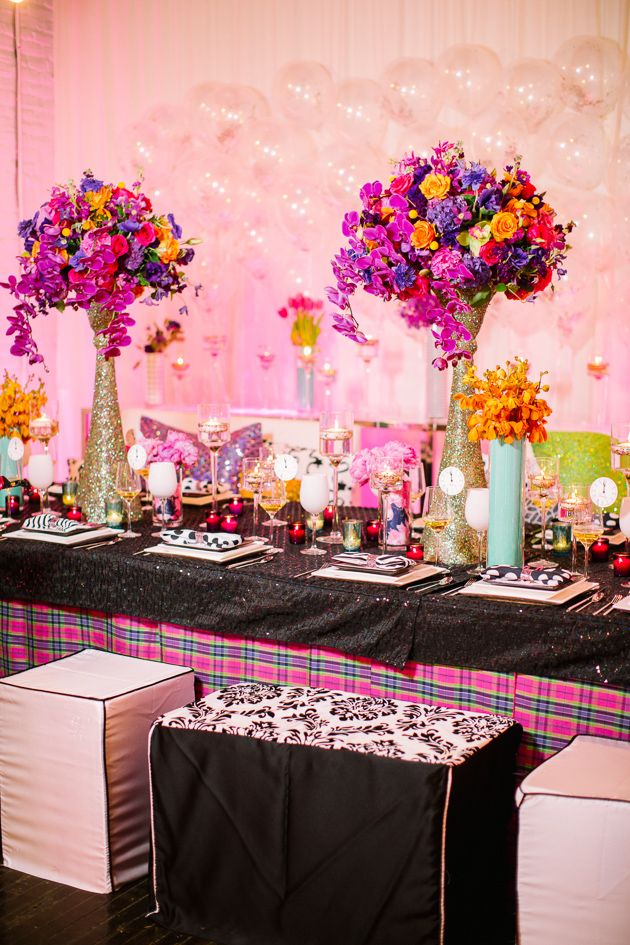 Colorful Kate Spade Inspired NYE Ideas - www.theperfectpalette.com - Caitlin Thomas Photography, {SHE} Shayla Hawkins Events