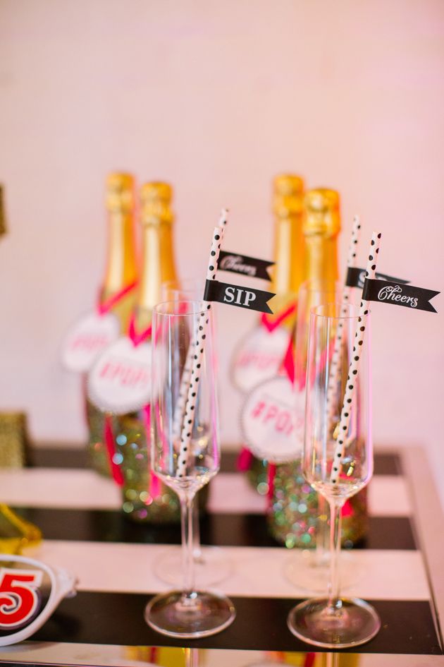 Colorful Kate Spade Inspired NYE Ideas - www.theperfectpalette.com - Caitlin Thomas Photography, {SHE} Shayla Hawkins Events