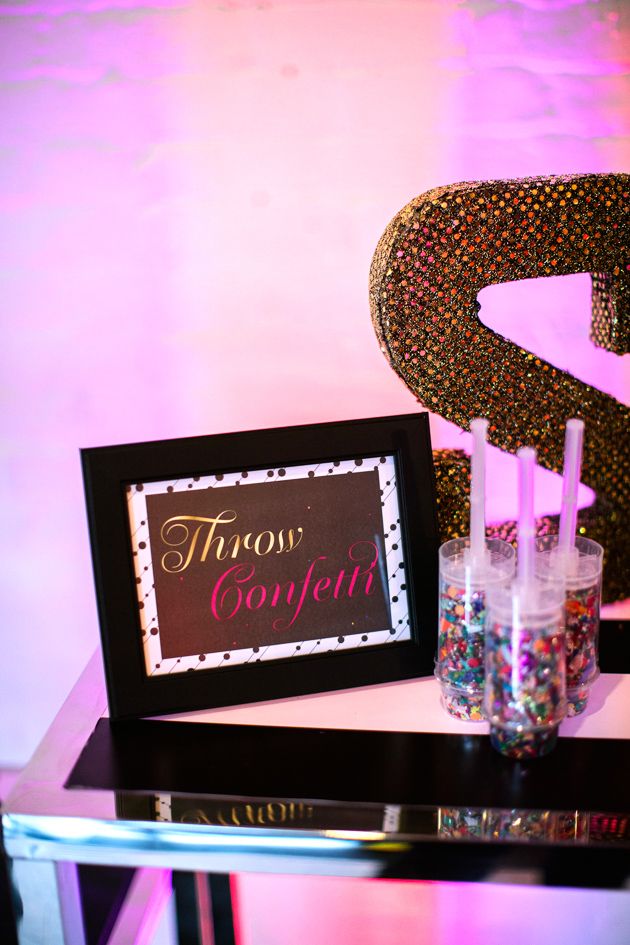 Colorful Kate Spade Inspired NYE Ideas - www.theperfectpalette.com - Caitlin Thomas Photography, {SHE} Shayla Hawkins Events