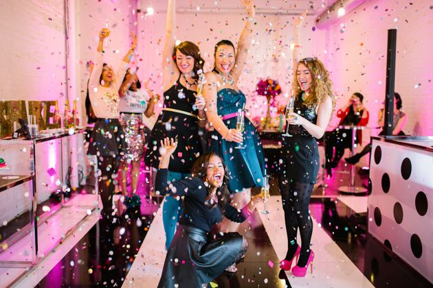 Colorful Kate Spade Inspired NYE Ideas - www.theperfectpalette.com - Caitlin Thomas Photography, {SHE} Shayla Hawkins Events