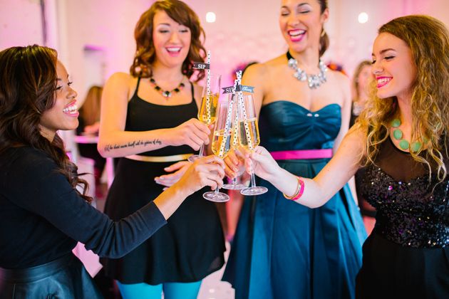 Colorful Kate Spade Inspired NYE Ideas - www.theperfectpalette.com - Caitlin Thomas Photography, {SHE} Shayla Hawkins Events