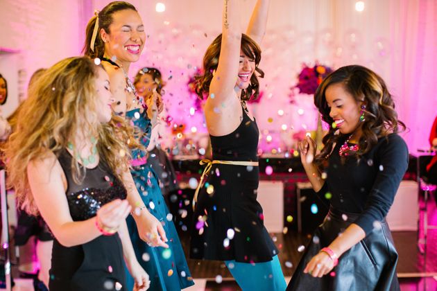 Colorful Kate Spade Inspired NYE Ideas - www.theperfectpalette.com - Caitlin Thomas Photography, {SHE} Shayla Hawkins Events