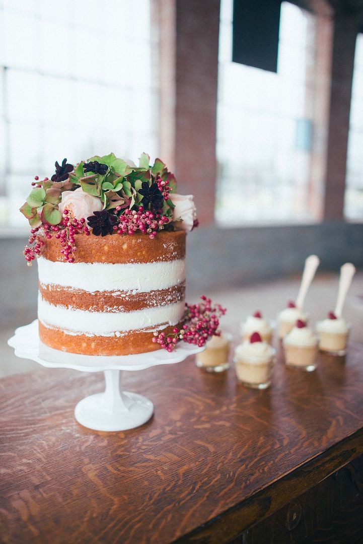 Styled Pretty: Winter Wedding Inspiration - www.theperfectpalette.com - Hilary Grace Photography - florals by Bonney Blooms, Desserts + Cake by Jar Cakery