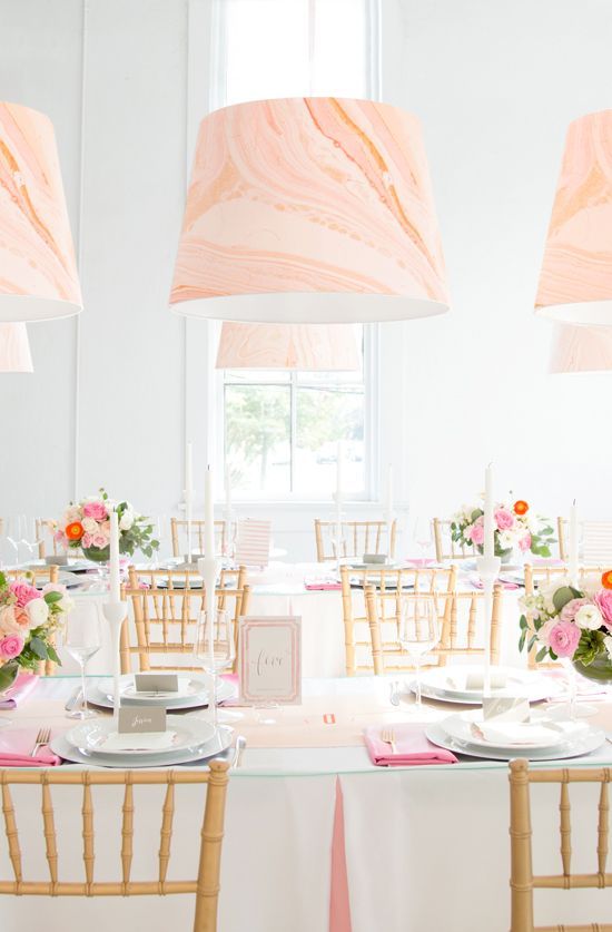 Pretty peach Wedding Inspiration - www.theperfectpalette.com - Color Ideas for Weddings + Parties