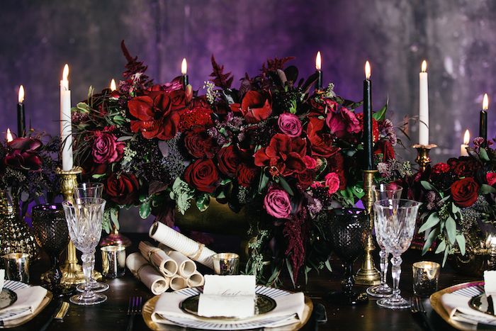 Romeo + Juliet Wedding Inspiration - www.theperfectpalette.com - Renata De Thomasis Events, Laura May Photography, D & D Florals