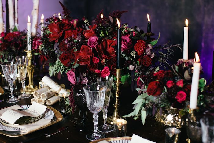 Romeo + Juliet Wedding Inspiration - www.theperfectpalette.com - Renata De Thomasis Events, Laura May Photography, D & D Florals