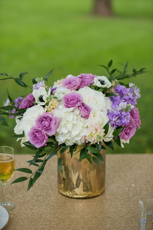 Vintage Glam Wedding Inspiration www.theperfectpalette.com - Lavender and Gold Details - Jessica yates Photography, He Loves Me Flowers, Cake by Celebrations by Sonja