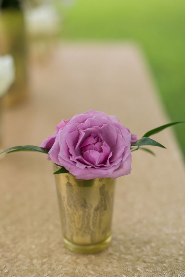 Vintage Glam Wedding Inspiration www.theperfectpalette.com - Lavender and Gold Details - Jessica yates Photography, He Loves Me Flowers, Cake by Celebrations by Sonja