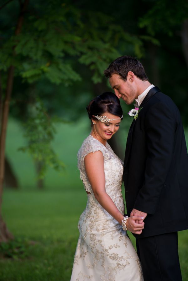 Vintage Glam Wedding Inspiration www.theperfectpalette.com - Lavender and Gold Details - Jessica yates Photography, He Loves Me Flowers, Cake by Celebrations by Sonja