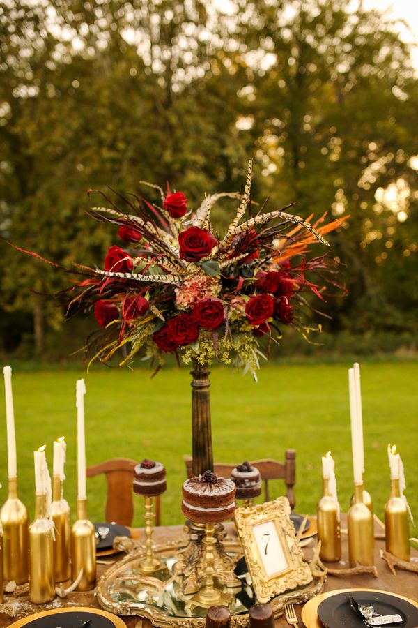 Romantic Gothic Styled Shoot - www.theperfectpalette.com - Gabrielle Von Heyking Photographie, Flower Gallery of Asheville