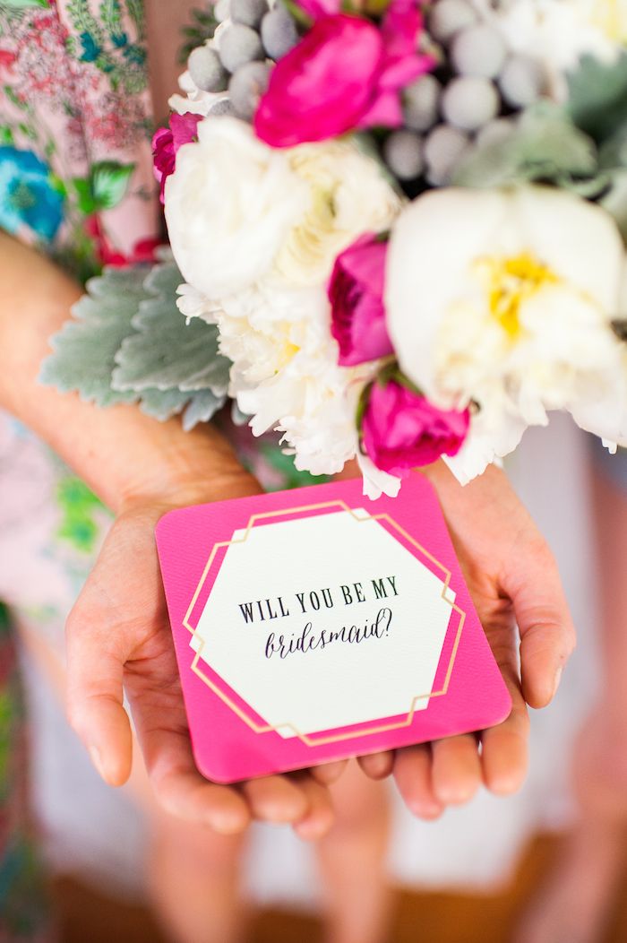 'Will You Be My Bridesmaid?' Slumber Party! www.theperfectpalette.com - Katherine Henry Boudoir, Making Me Events, Blush Paper Co.