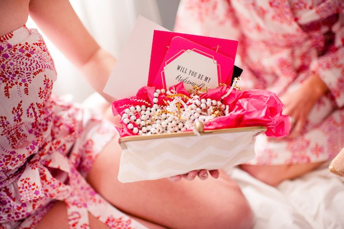 'Will You Be My Bridesmaid?' Slumber Party! www.theperfectpalette.com - Katherine Henry Boudoir, Making Me Events, Blush Paper Co.