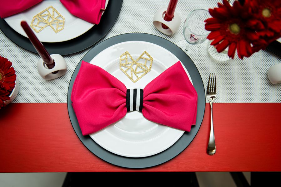 A Chic + Modern Valentine's Day Bridal Shower - www.theperfectpalette.com - Photo La Vie, Dainty Dahlias Events, Lane Love Design