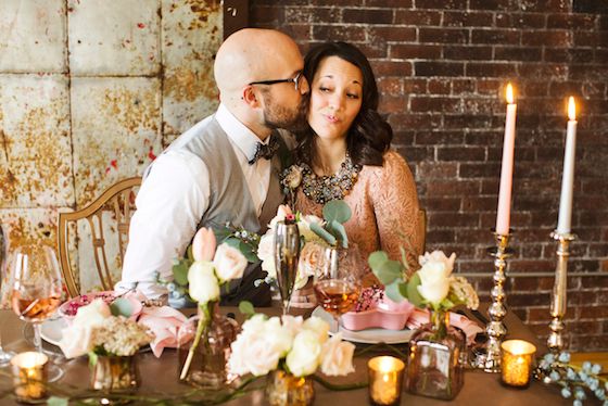 A Valentine's Day Elopement -- www.theperfectpalette.com -- Design by Captivating Chic Celebrations, Lauren Halvorson Photography