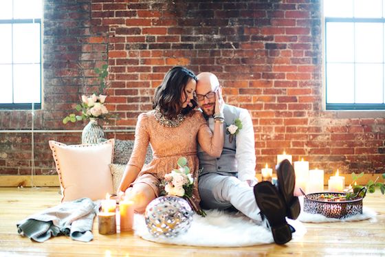 A Valentine's Day Elopement -- www.theperfectpalette.com -- Design by Captivating Chic Celebrations, Lauren Halvorson Photography