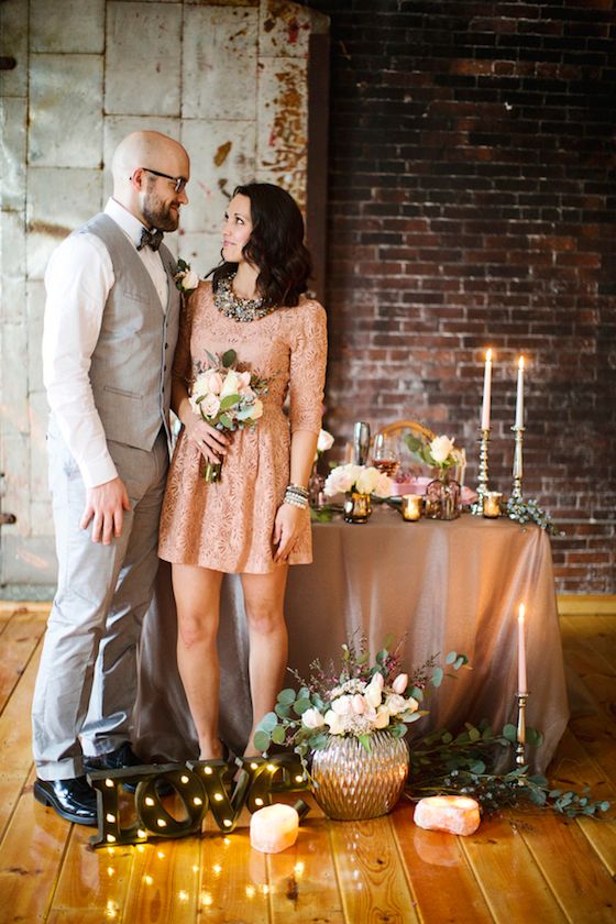 A Valentine's Day Elopement -- www.theperfectpalette.com -- Design by Captivating Chic Celebrations, Lauren Halvorson Photography