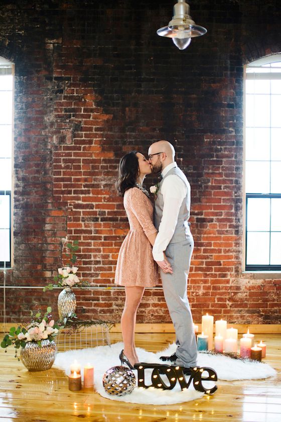 A Valentine's Day Elopement -- www.theperfectpalette.com -- Design by Captivating Chic Celebrations, Lauren Halvorson Photography