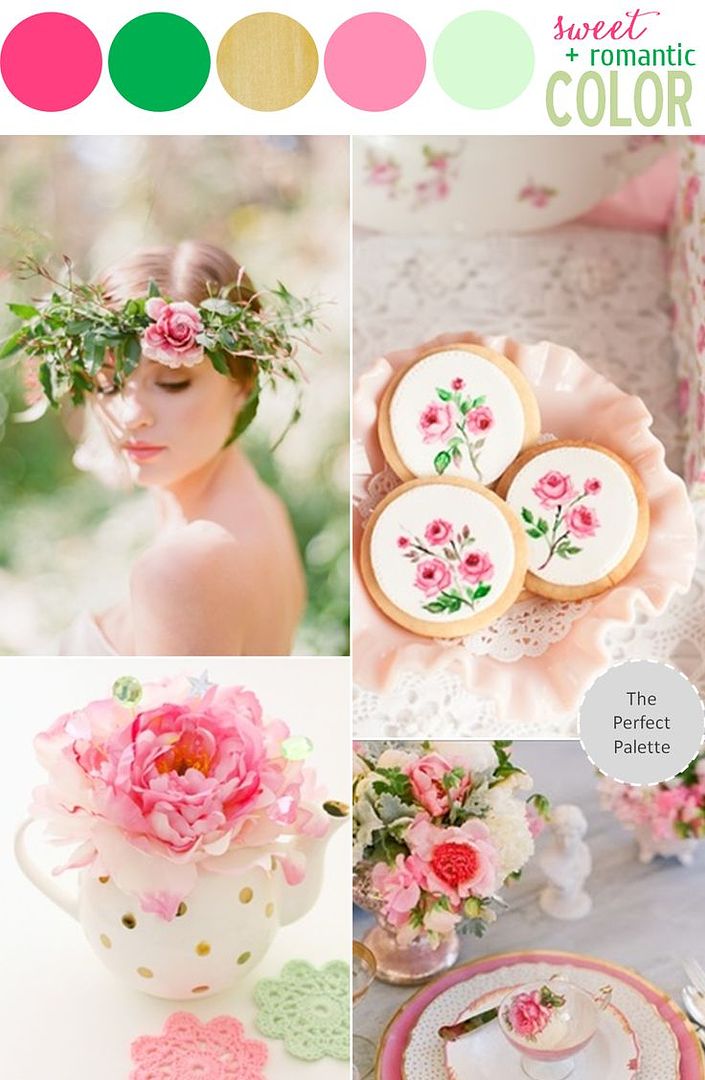 5 Swoon-Worthy Color Schemes for Summer - www.theperfectpalette.com - Color Ideas for Weddings + Parties