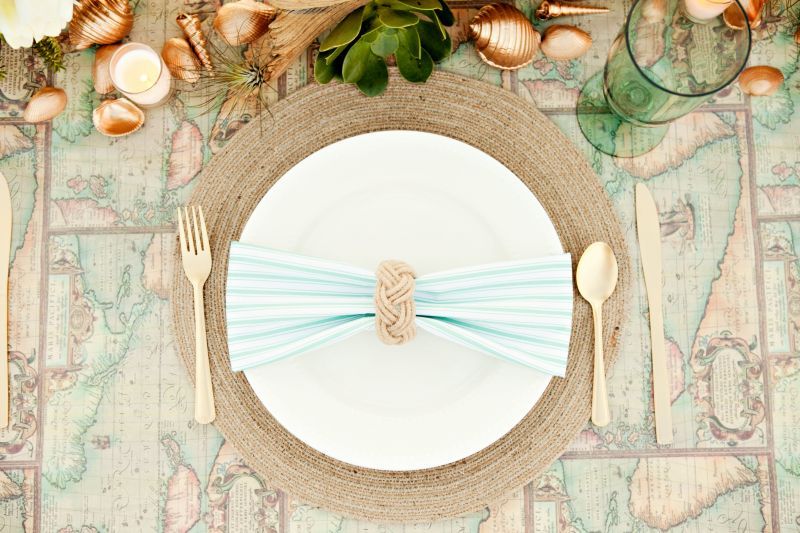 Styled Shoot: Nautical Wedding Ideas by Design Loves Detail - www.theperfectpalette.com - Azure B Photography & Cherie Hogan Photography