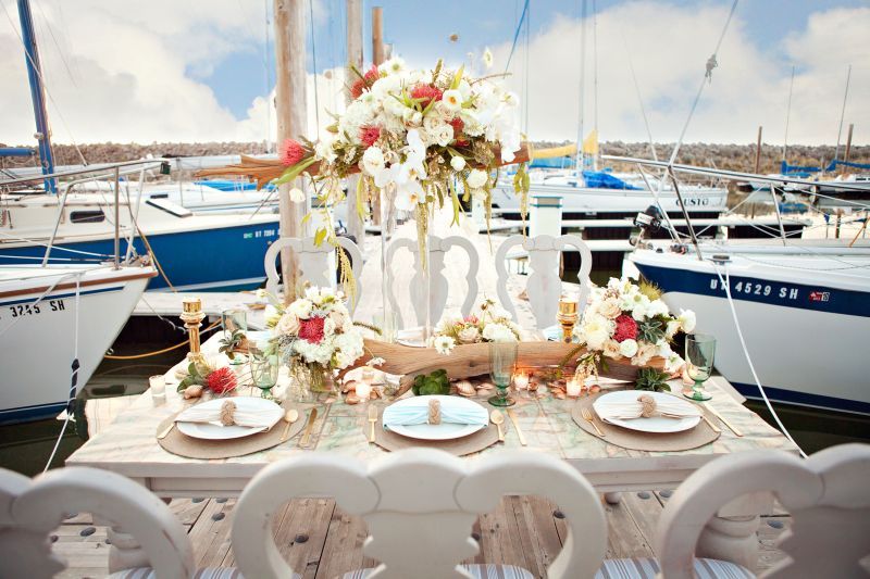 Styled Shoot: Nautical Wedding Ideas by Design Loves Detail - www.theperfectpalette.com - Azure B Photography & Cherie Hogan Photography