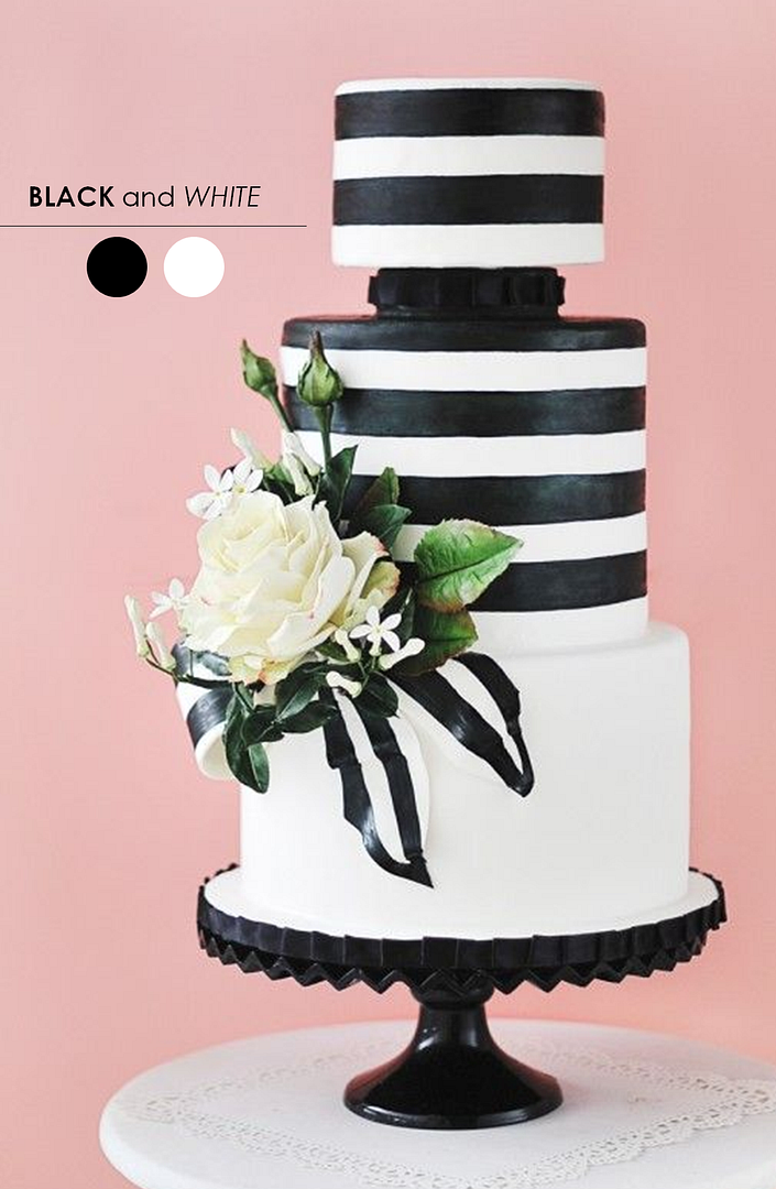 10 Color Inspiring Wedding Cakes - www.theperfectpalette.com - Color Ideas for Weddings + Parties