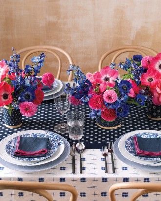Navy Blue & Fuchsia Wedding Ideas - www.theperfectpalette.com - Color Ideas for Weddings + Parties