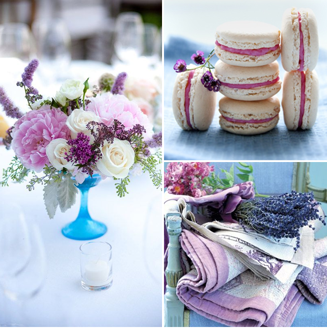 Wedding Color Palette | Purple, Blue and White - www.theperfectpalette.com - Color Ideas for Weddings + Parties