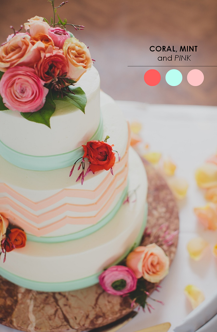 10 Color Inspiring Wedding Cakes - www.theperfectpalette.com - Color Ideas for Weddings + Parties