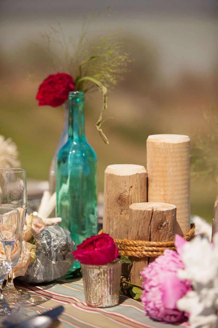 Romantic Beach Wedding Inspiration - see more at: www.theperfectpalette.com - Michelle Leo Events, Terra Cooper Photography