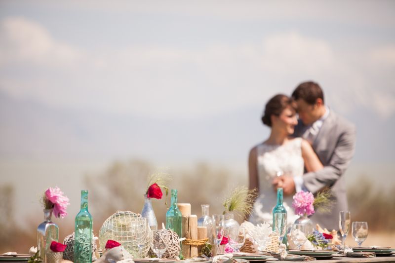 Romantic Beach Wedding Inspiration - see more at: www.theperfectpalette.com - Michelle Leo Events, Terra Cooper Photography