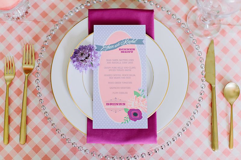 Styled Shoot: Georgia Peach Meets Radiant Orchid - www.theperfectpalette.com - Design Loves Detail