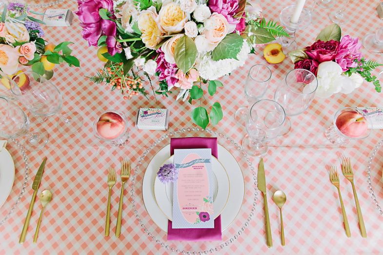 Styled Shoot: Georgia Peach Meets Radiant Orchid - www.theperfectpalette.com - Design Loves Detail