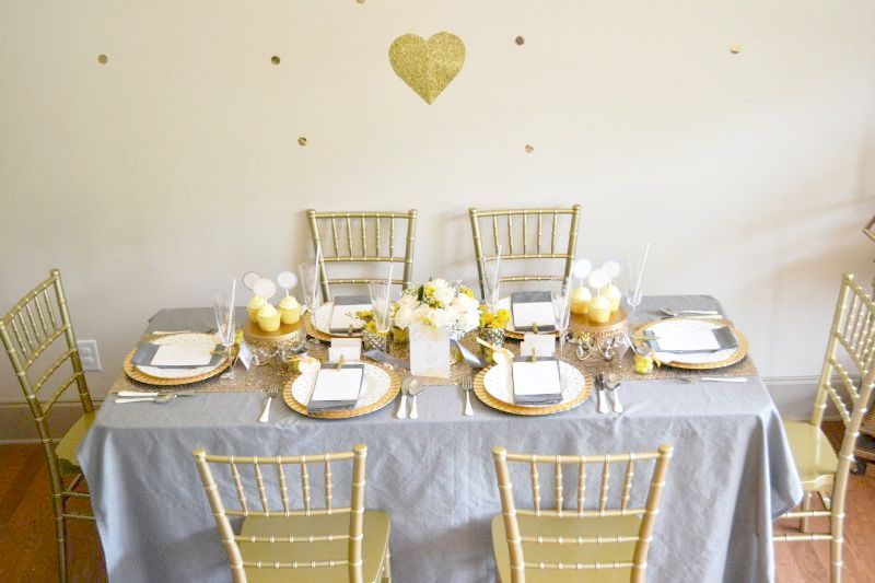 Styled Shoot | Yellow + Gray - www.theperfectpalette.com - Styled by The Perfect Palette