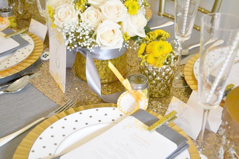 Styled Shoot | Yellow + Gray - www.theperfectpalette.com - Styled by The Perfect Palette