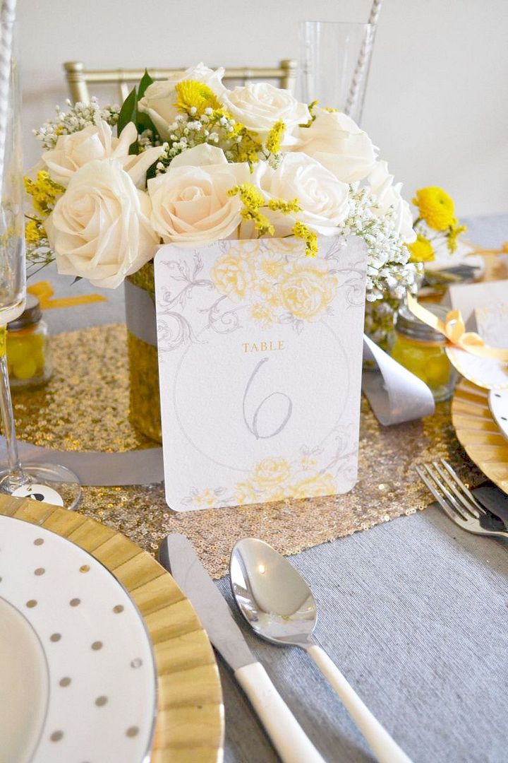 Styled Shoot | Yellow + Gray - www.theperfectpalette.com - Styled by The Perfect Palette