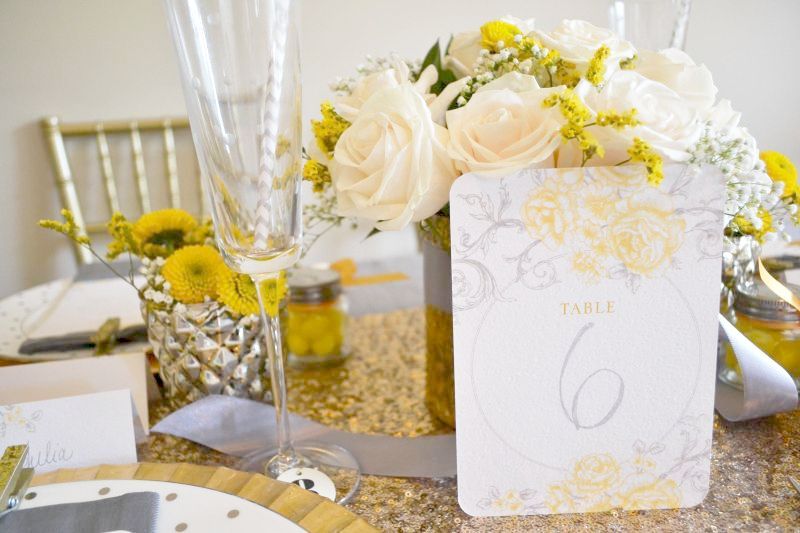 Styled Shoot | Yellow + Gray - www.theperfectpalette.com - Styled by The Perfect Palette