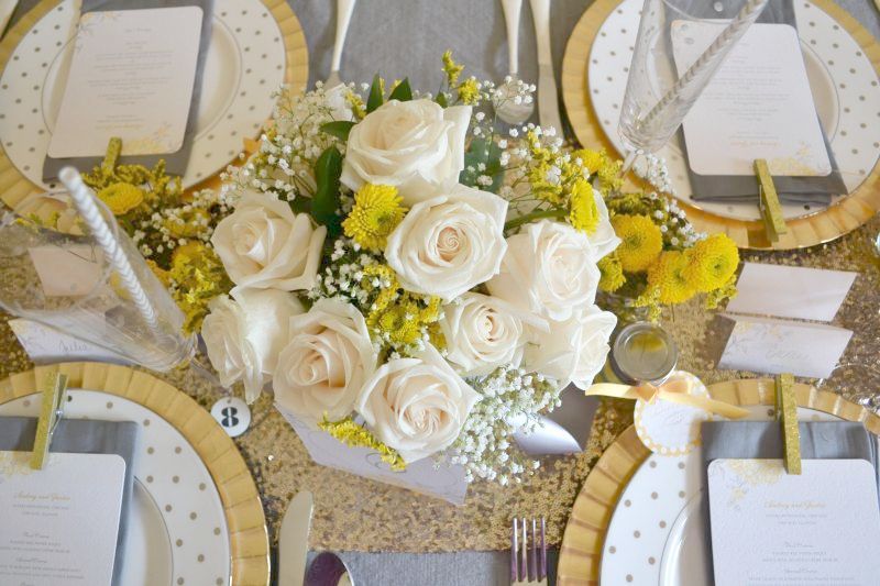 Styled Shoot | Yellow + Gray - www.theperfectpalette.com - Styled by The Perfect Palette